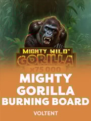 Mighty Wild Gorilla Burning Board